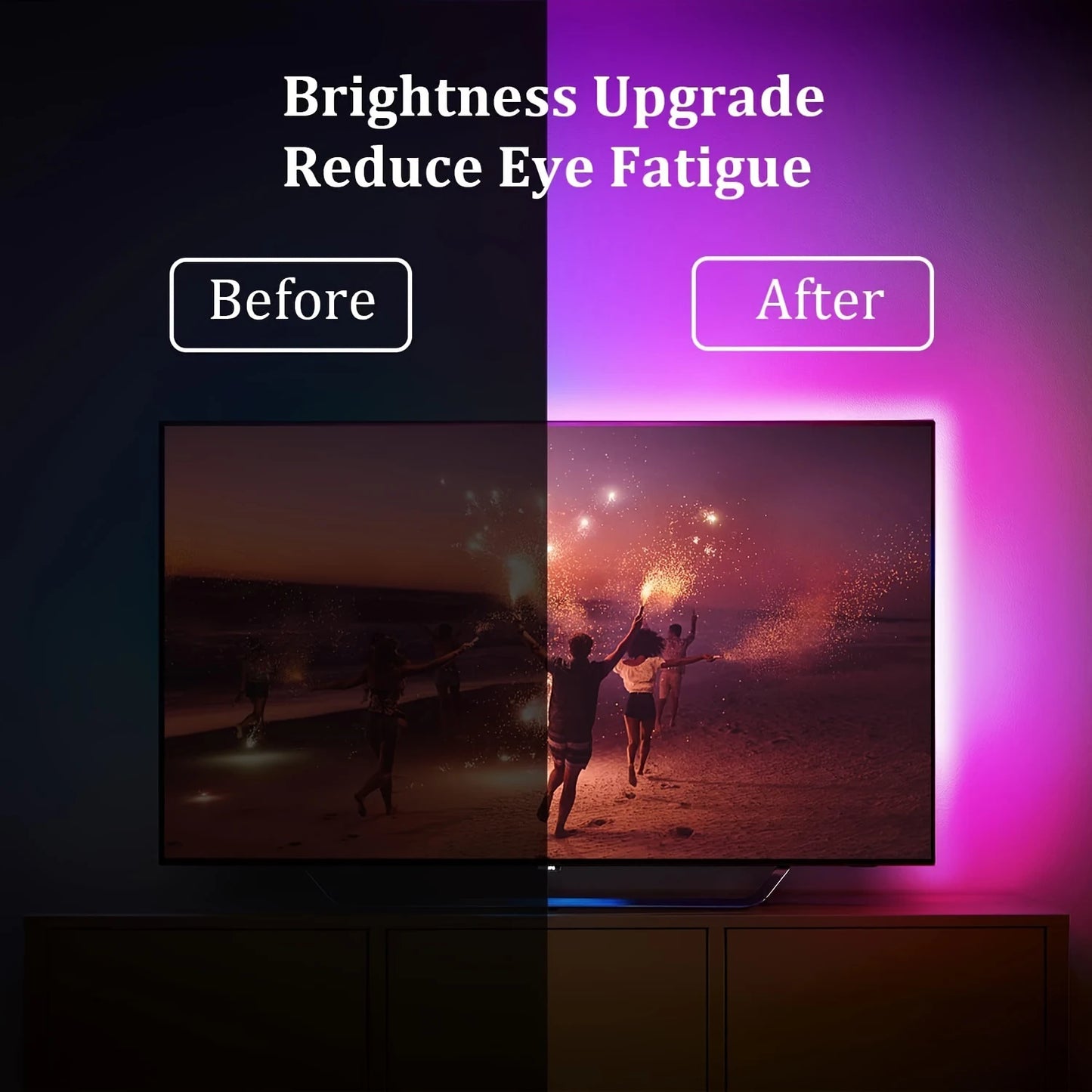 RGB Gaming TV Backlight (Bluetooth App Control)